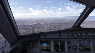 A319  Landing in Los Angeles  MSFS 2024 ULTRA SETTINGS.