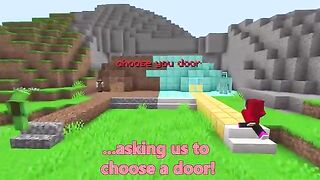 JJ and Mikey POOR vs RICH Choose A Door Battle in Minecraft - Maizen