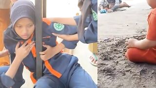 Mbak ini penasara  sama besar nya