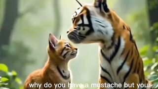 Funny talk of cats and tigers
