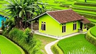 Peaceful viillage scene