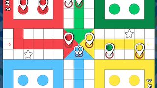 Ludo Game A Four-Player Digital Match (Red, Blue, Green, Yellow)