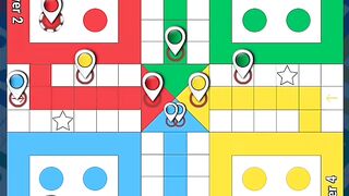 Fast-Paced 4 Player Ludo Gameplay  Dice Rolling  Token Moves  Digital Board Game Fun