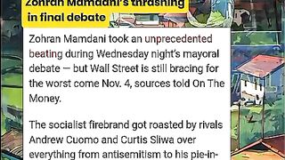 Zohran mamdani not celebration in wall street