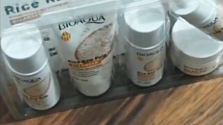 BIOAOUA Rice Serum Glow Set (5pcs)Travel Set  Hypoallergenic Travel-Friendly