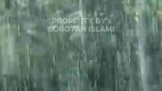 Why did the Prophet cry when he saw the rain?