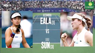 Alex Eala Vs Lulu Sun Highlights Semifinals Jingshan Open WTA125