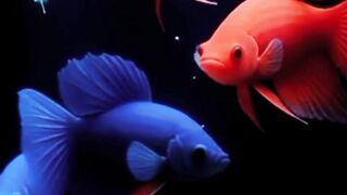 Fish moving gracefully in a mini aquarium  Live Wallpaper livewallpaper fishwallpaper 4kllivewallpaper fish