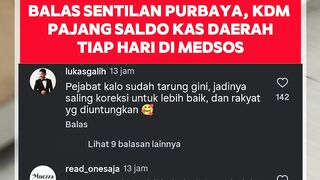 Balas sentilan purbaya