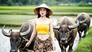 Soothing ASMR with a Beautiful Village Girl  Calm Rural Vibes  Nature Sounds