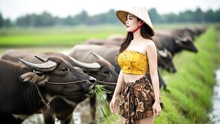 Dreamy Countryside ASMR  Village Girl with Full Relaxation Music