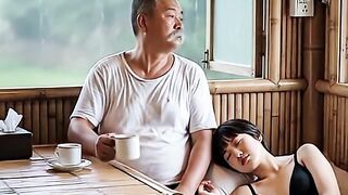 Rainy Morning in a Bamboo House  Peaceful ASMR Village Life