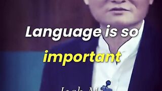 Language is so important - Jack Ma Motivation