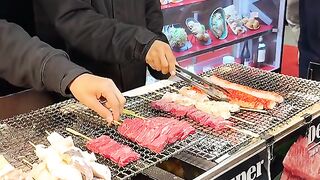Dotonbori wagyu beef skewrs