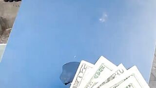 Street spray painter On the street