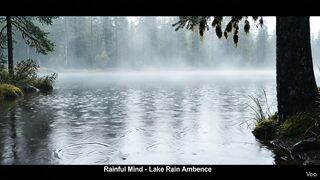 Rain Over the Lake  Serene Nature Ambience