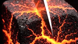 Asmr Lava cube stone