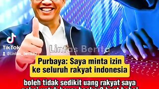 Purbaya  Saya minta Izin ke rakyat Indonesia.