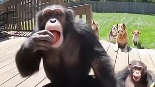 Double Trouble! Two Chimps Cant Handle the Heat