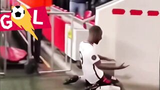 Crazy goal celebration