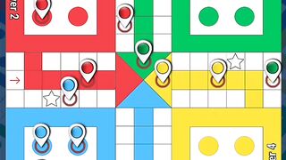 Fast-Paced 4 Player Ludo Gameplay  Dice Rolling  Token Moves  Digital Board Game Fun