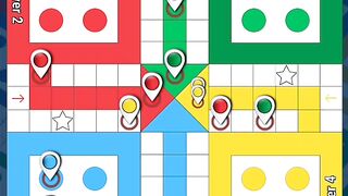 Fast-Paced 4 Player Ludo Gameplay  Dice Rolling  Token Moves  Digital Board Game Fun
