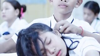the student slept during the teachers lesson