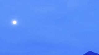 A beautiful morning and truly filled with a beautiful moon