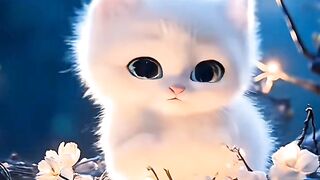 Funny cat in the forest