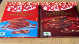 Unboxing Kitkat Dark Chocolates