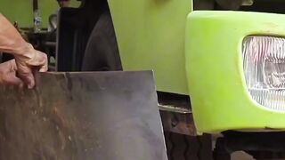 Proses Buat Spoiler Hino Lohan