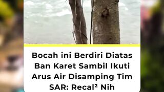 Bocah viral!! Pengendali ombak sungai