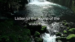 Peaceful Waterfall   1 Minute Relaxation for Deep Sleep