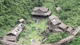 Beautifull ruin in valley