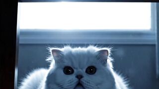 black cat rains