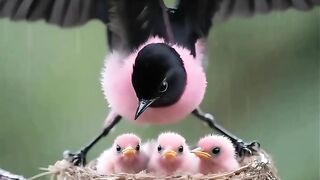 Birds love their children