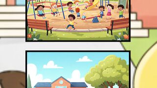 Fun at the School Playground   Can You Spot the Differences?