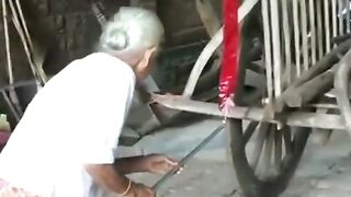 Grandma vs Firecracker  Funny Reaction!   Grandma Got Shocked by Firecracker Sound