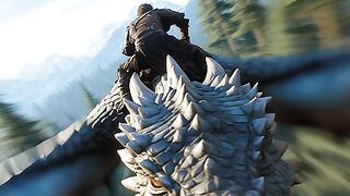 Dragon in air