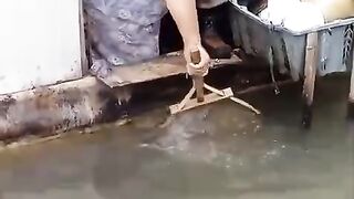 house on the river bank