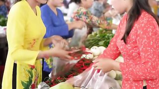 exotic market scene