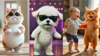 Funny dancing cat Aku Seorang Kapiten - Funny cat - Dancing cat - Cute cat - HANA KIDS 01