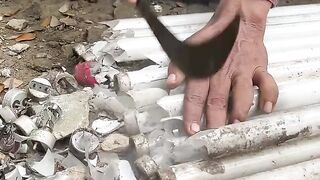 Utilizing used fluorescent tube lamps