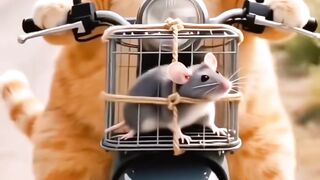 Funny Video Cat vs Mouse Fight