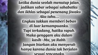 Doa meminta kekuatan saat ujian hidup