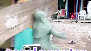 When Filming Goes Wrong! Hit by a Wooden Surprise!