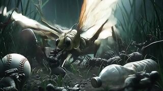 Insect war with army