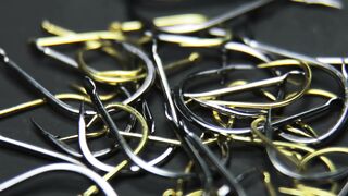 Pile of hooks looks close