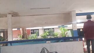 Man Shocked as Gorilla Suddenly Chases Him at the Bus Terminal