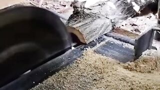 Sawing wood with a circular saw